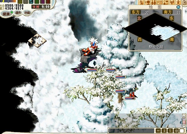 35.走到雪地尽头进入祭坛之间，往上进入结冰的山洞